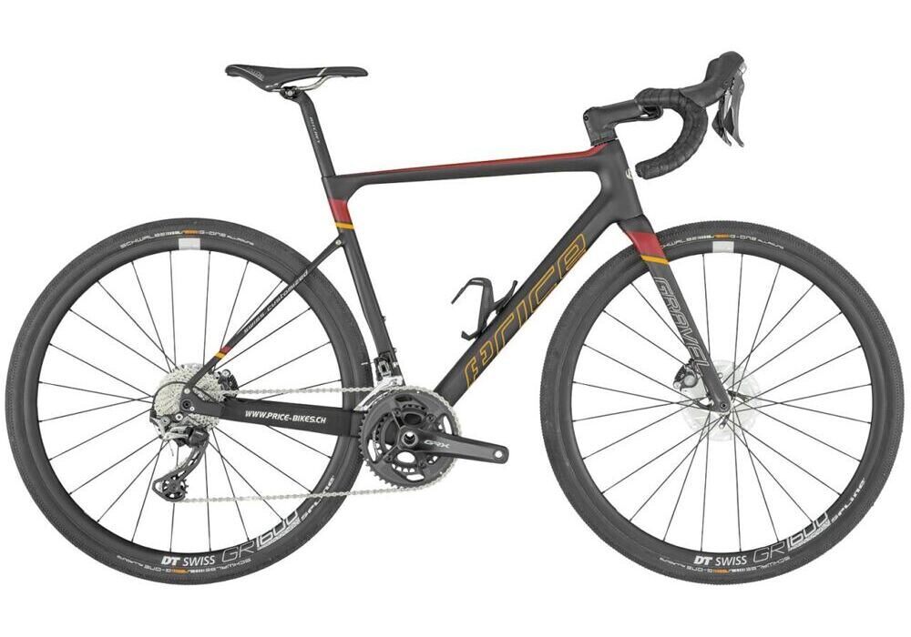 Price Gravel Carbon Disc schwarz-bordeaux-orange