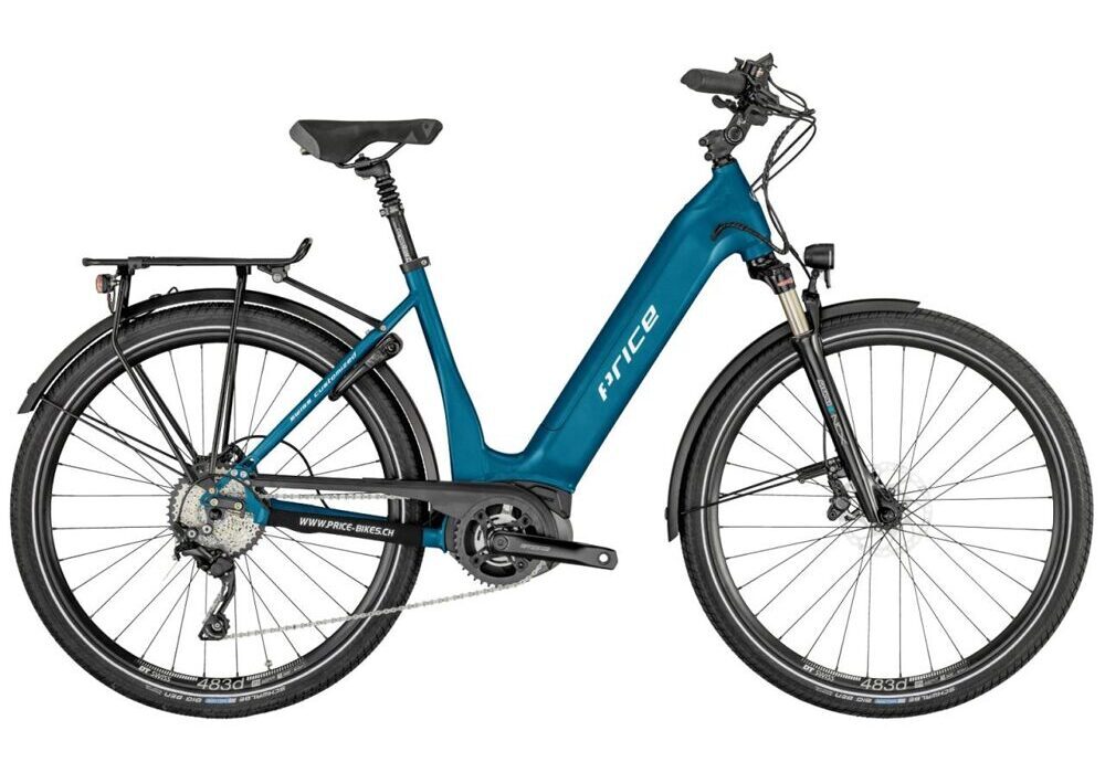 Price E-Express Comfort Bosch iTube pacivic-blue-matt 44cm Test-Bike